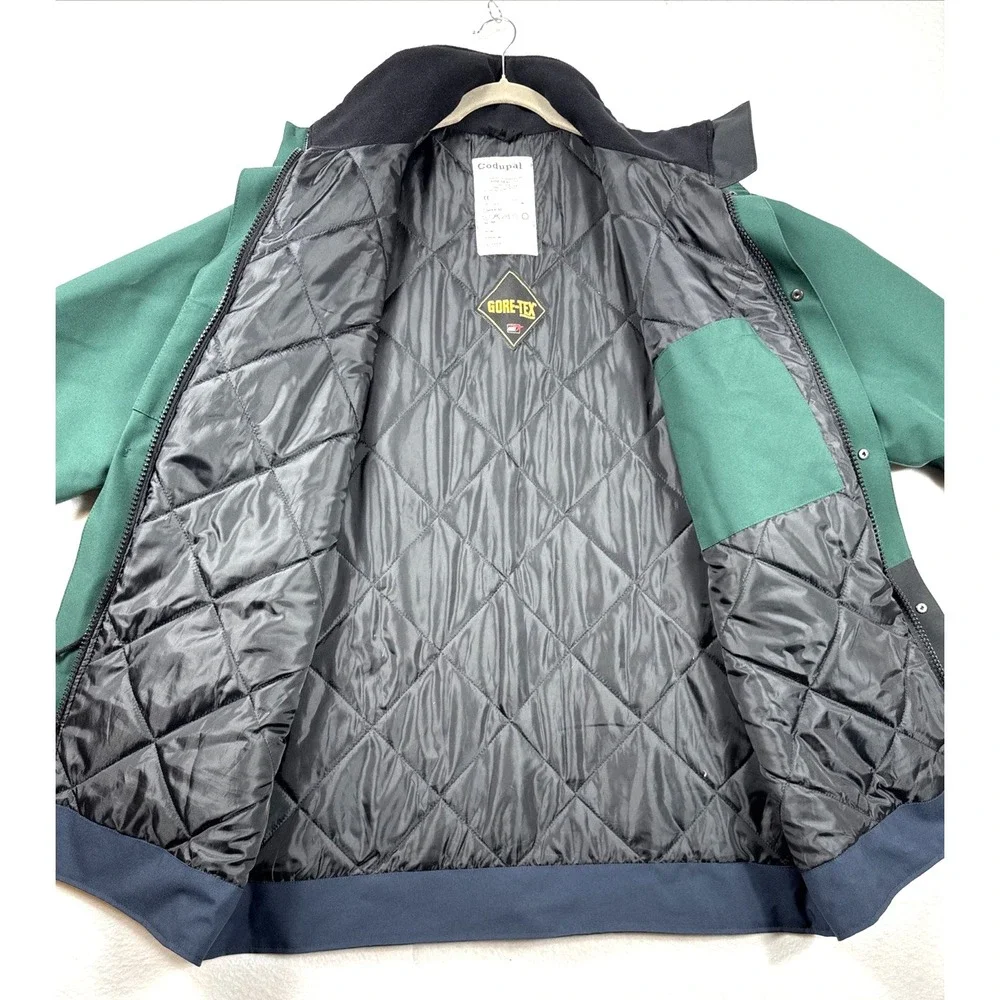 Codupal Panhard Men's XL Gore-Tex Waterproof Work Jacket Green Black Outdoor